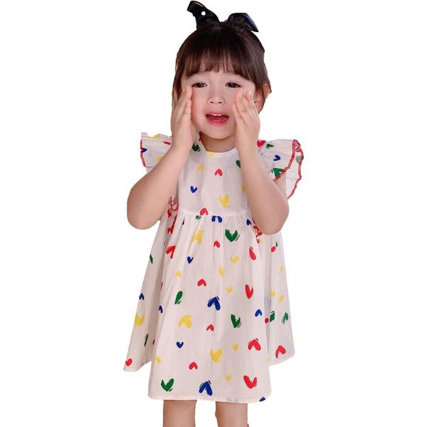 toddler kids casual princess dress summer baby girls ruffle colorful love pattern sleeve round neck dresses one-piece girl's, Red;yellow
toddler kids casual princess dress summer baby girls ruffle colorful love pattern sleeve round neck dresses one-piece girl's, Red;yellow