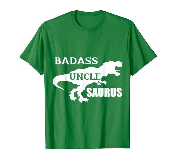 badass uncle-saurus rex shirt, badass uncle shirt, White;black