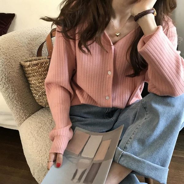 women's knits & tees sweater women loose 2021 early autumn jacket korean knit all-match long-sleeved knitted cardigan solid color, White
women's knits & tees sweater women loose 2021 early autumn jacket korean knit all-match long-sleeved knitted cardigan solid color, White