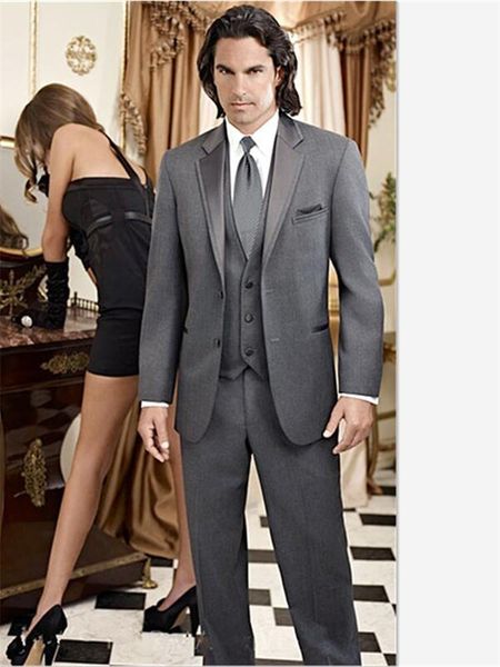 men suit dark grey custom tuxedo slim fit bridegroon business dress wedding suits(jacket+pants+vest) men's suits & blazers, White;black
men suit dark grey custom tuxedo slim fit bridegroon business dress wedding suits(jacket+pants+vest) men's suits & blazers, White;black