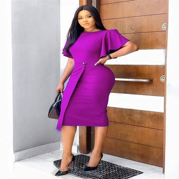 y7u 2020 summersolid plus size dresses color fly sleeve large round neck slim summer dress d072
y7u 2020 summersolid plus size dresses color fly sleeve large round neck slim summer dress d072
