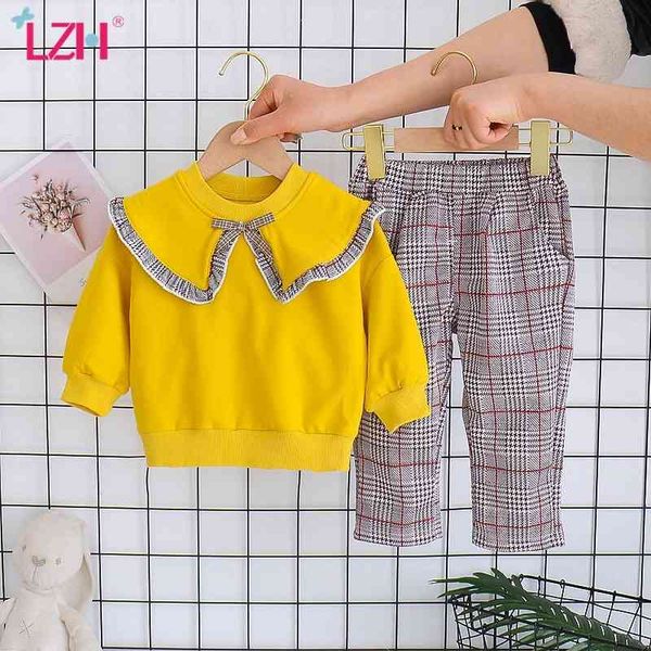 sets lzh new autumn sweet suit bowknot decorated solid color long sleeved + plaid pants 2pcs outfits girls clothing c0225, White
sets lzh new autumn sweet suit bowknot decorated solid color long sleeved + plaid pants 2pcs outfits girls clothing c0225, White