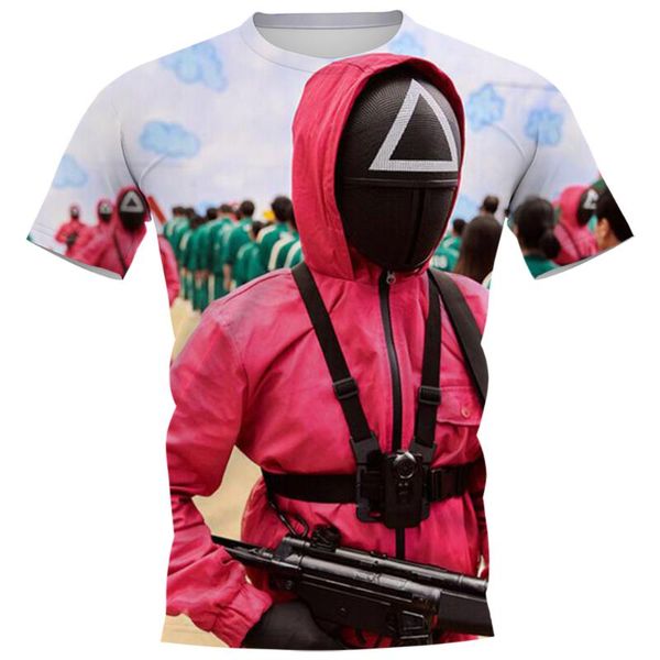 men's t-shirts cloocl korean tv squid game 3d graphics character print pullovers tees streetwears harajuku t-shirt men clothing, White;black
men's t-shirts cloocl korean tv squid game 3d graphics character print pullovers tees streetwears harajuku t-shirt men clothing, White;black