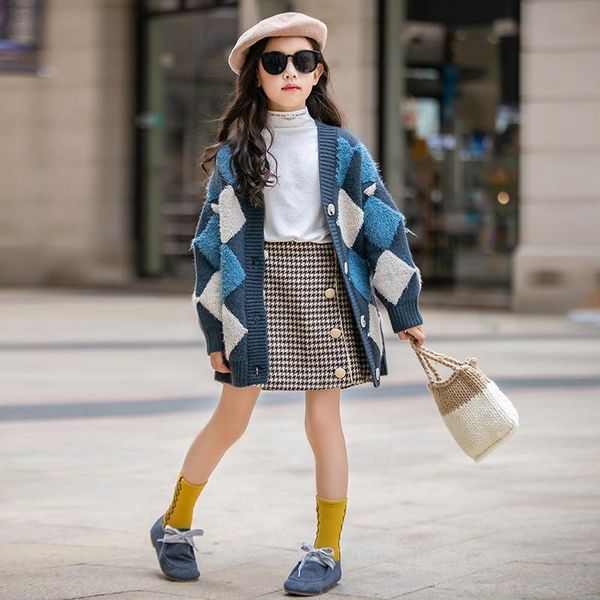 pullover girls sweater baby's coat outwear 2021 plus thicken warm winter autumn knitting cardigan jacket long sleeve children's cl, Blue
pullover girls sweater baby's coat outwear 2021 plus thicken warm winter autumn knitting cardigan jacket long sleeve children's cl, Blue