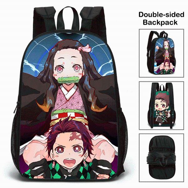 backpack double sided print demon slayer kimetsuno yaiba teenage girls boys book bag mochila travel children school
backpack double sided print demon slayer kimetsuno yaiba teenage girls boys book bag mochila travel children school