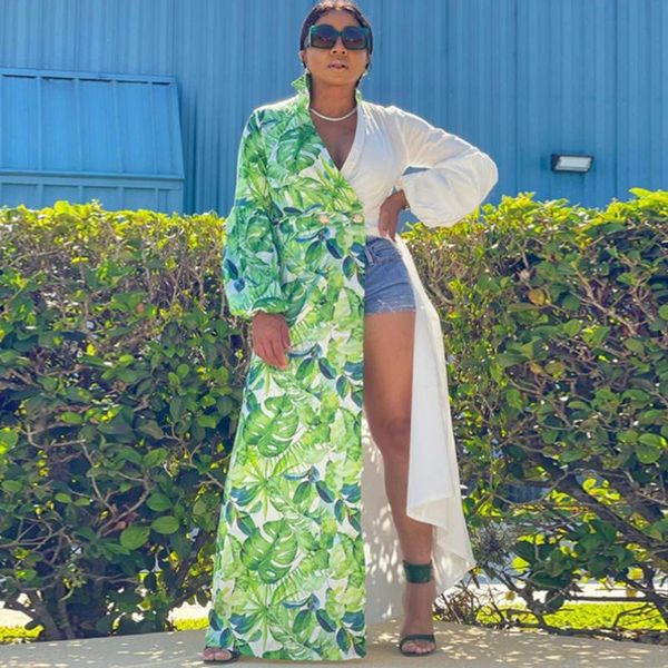 women's swimwear leaves print bikini beach cover up tunics for long kaftan robe de plage sarong swimsuit cover-ups, White;black
women's swimwear leaves print bikini beach cover up tunics for long kaftan robe de plage sarong swimsuit cover-ups, White;black