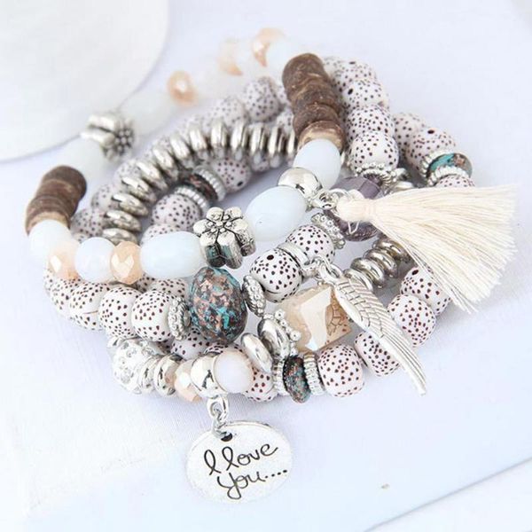 bangle 5 colors 4pcs/set attractive adorable wooden beads fashion bracelet portable women beautiful for festival, Black
bangle 5 colors 4pcs/set attractive adorable wooden beads fashion bracelet portable women beautiful for festival, Black