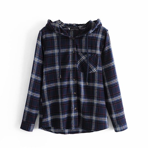 women's knits & tees causal women dark blue plaid shirts fashion ladies cotton pocket streetwear female chic button hoodies b, White
women's knits & tees causal women dark blue plaid shirts fashion ladies cotton pocket streetwear female chic button hoodies b, White