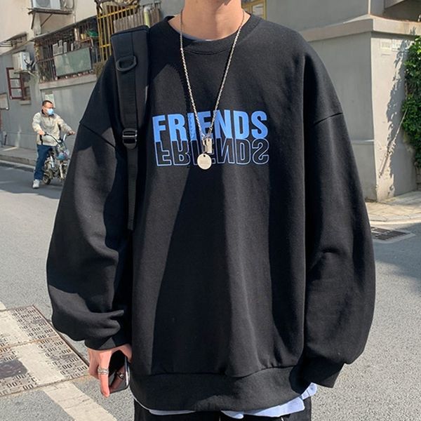 100% cotton sweater men's and women's fashion ins spring autumn loose hsome couple's clothes simple hoodless, Black
100% cotton sweater men's and women's fashion ins spring autumn loose hsome couple's clothes simple hoodless, Black