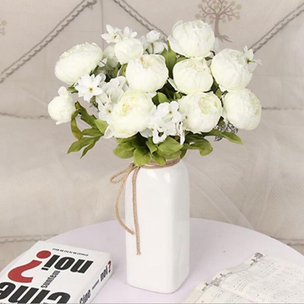 decorative flowers & wreaths 1 bundle silk tea roses bride bouquet for christmas home wedding year decoration fake plants artificial
decorative flowers & wreaths 1 bundle silk tea roses bride bouquet for christmas home wedding year decoration fake plants artificial