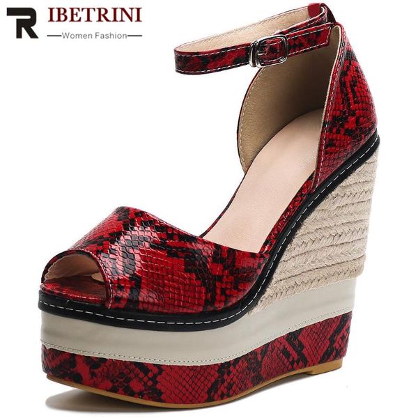 women snake print shoes open toe sewing high wedges sandals ankle strap platform mixed color, Black
women snake print shoes open toe sewing high wedges sandals ankle strap platform mixed color, Black