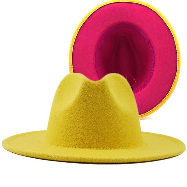 wide brim hats yellow rose patchwork felt hat women men imitation wool jazz fedora panama trilby cap trend gambler, Blue;gray
wide brim hats yellow rose patchwork felt hat women men imitation wool jazz fedora panama trilby cap trend gambler, Blue;gray