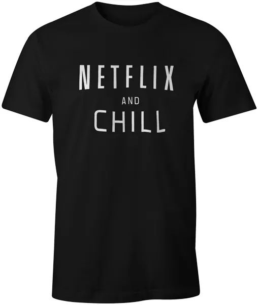 netlix & chill funny quote saying joke t-shirt tee, White;black
netlix & chill funny quote saying joke t-shirt tee, White;black