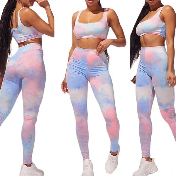 women's tracksuits fashion women sports two piece set tie-dye u-neck vest and tight high waist trousers suit wholesale lady clothes, Gray
women's tracksuits fashion women sports two piece set tie-dye u-neck vest and tight high waist trousers suit wholesale lady clothes, Gray