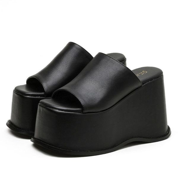 sandals slip on leisure black heeled platforms high wedges summer demonia woman ins office lady shoes open toe outdoor
sandals slip on leisure black heeled platforms high wedges summer demonia woman ins office lady shoes open toe outdoor