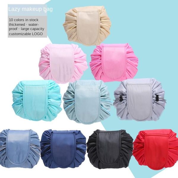 storage bags multicolour fabric drawstring magic lazy cosmetic bag large capacity portable case for cosmetics
storage bags multicolour fabric drawstring magic lazy cosmetic bag large capacity portable case for cosmetics