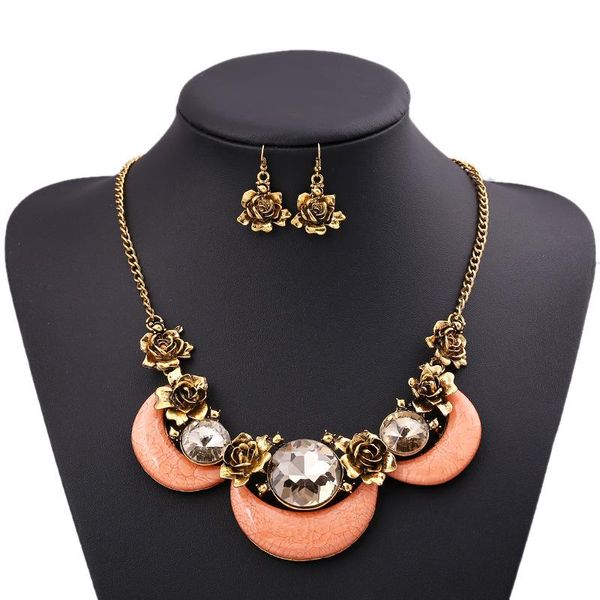 earrings & necklace lzhlq fashion flower set elegant necklaces trendy metal women sweater chain accessories sets, Silver
earrings & necklace lzhlq fashion flower set elegant necklaces trendy metal women sweater chain accessories sets, Silver
