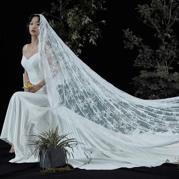 bridal veils lace wedding 3m long veil custom mantilla cathedral width edge bride v2042, Black
bridal veils lace wedding 3m long veil custom mantilla cathedral width edge bride v2042, Black