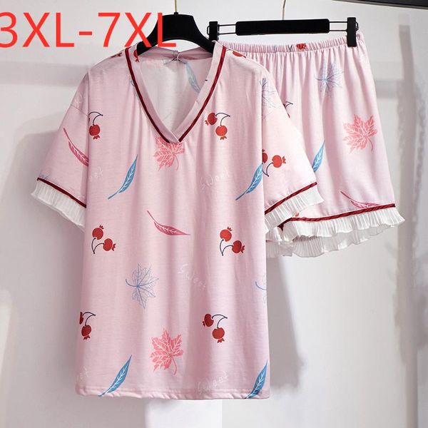 women's tracksuits ladies summer plus size home wear sets for women large loose pink print t-shirt and shorts pajamas suit 3xl 4xl 5xl, Gray
women's tracksuits ladies summer plus size home wear sets for women large loose pink print t-shirt and shorts pajamas suit 3xl 4xl 5xl, Gray