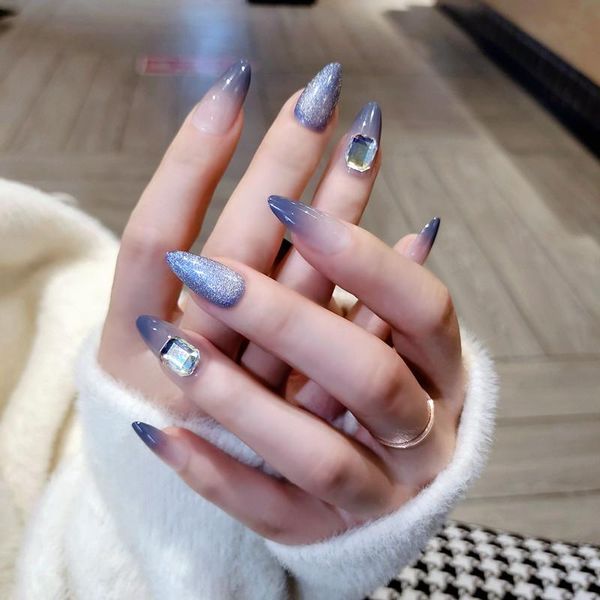 false nails fake sea blue long flashing big diamonds nail stickers finished 24 pcs with glue art, Red;gold
false nails fake sea blue long flashing big diamonds nail stickers finished 24 pcs with glue art, Red;gold