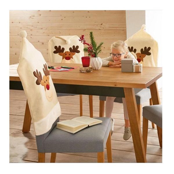 chair covers decorative christmas non-woven elk embroidered rice white set table decoration
chair covers decorative christmas non-woven elk embroidered rice white set table decoration