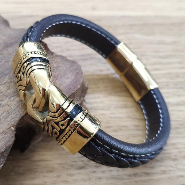 charm bracelets mozo men punk jewelry braided leather handmade trendy stainless steel clasp wrist band wholesale 015, Golden;silver
charm bracelets mozo men punk jewelry braided leather handmade trendy stainless steel clasp wrist band wholesale 015, Golden;silver