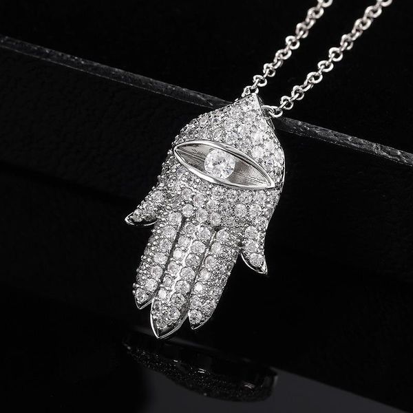 pendant necklaces luxury jewelry fashion hand of fatima hiphop micro zircon-inlaid necklace sweater chain 2021necklace women, Silver
pendant necklaces luxury jewelry fashion hand of fatima hiphop micro zircon-inlaid necklace sweater chain 2021necklace women, Silver