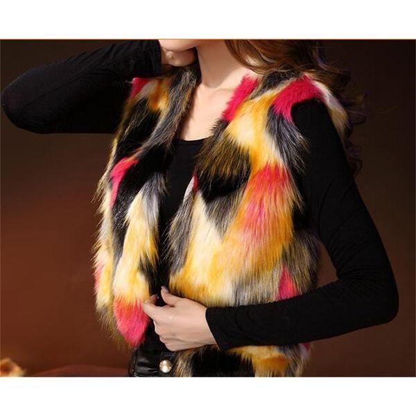 luxury 6xl autumn women faux fur short waistcoat coat ladies colorful furry mix colors female mink jacket, Black
luxury 6xl autumn women faux fur short waistcoat coat ladies colorful furry mix colors female mink jacket, Black