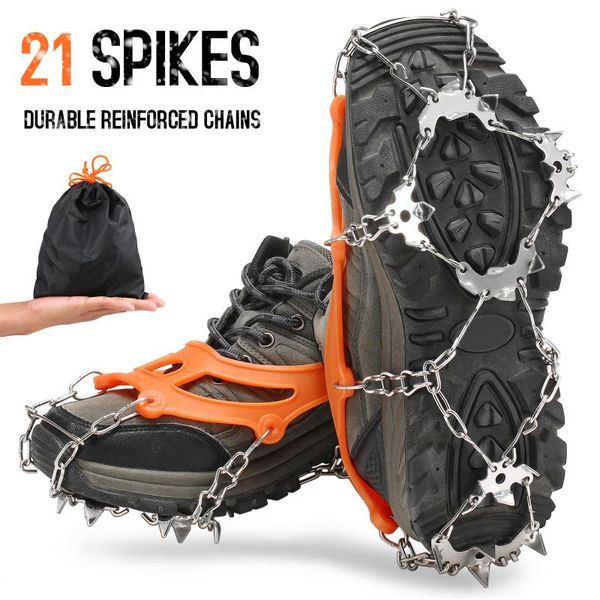 cords, slings and webbing 21 teeth crampons non-slip shoes cover stainless steel anti slip ice cleats grips snow spikes for mountaineering
cords, slings and webbing 21 teeth crampons non-slip shoes cover stainless steel anti slip ice cleats grips snow spikes for mountaineering