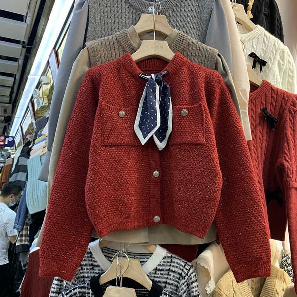 women's knits & tees korean short women sweater 2021 spring arrival knitted tie front cardigan fashion long sleeve 7yn9, White
women's knits & tees korean short women sweater 2021 spring arrival knitted tie front cardigan fashion long sleeve 7yn9, White