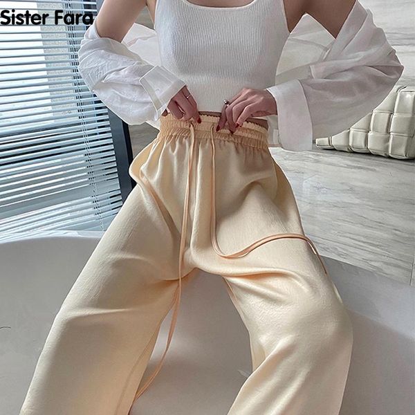 sister fara spring autumn soft women pants high waist casual woman wide leg full length trousers female slacks women's & capris, Black;white
sister fara spring autumn soft women pants high waist casual woman wide leg full length trousers female slacks women's & capris, Black;white