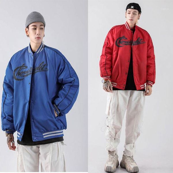 mens reflection letter embroidery baseball jackets vintage harajuku bomber jacket 2021 autumn coats streetwear men's, Black;brown
mens reflection letter embroidery baseball jackets vintage harajuku bomber jacket 2021 autumn coats streetwear men's, Black;brown