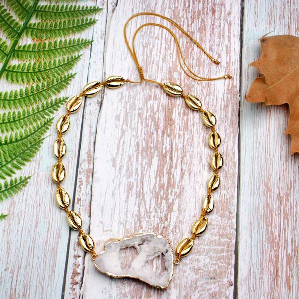 geometric gold cowrie necklace for women boho shell statement chic friend choker handmade collier drop chokers, Golden;silver
geometric gold cowrie necklace for women boho shell statement chic friend choker handmade collier drop chokers, Golden;silver