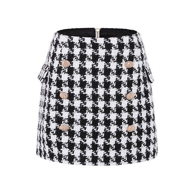 ukcnsep new fashion runway skirt women's fringed lion buttons houndstooth tweed mini skirt 210412, Black
ukcnsep new fashion runway skirt women's fringed lion buttons houndstooth tweed mini skirt 210412, Black