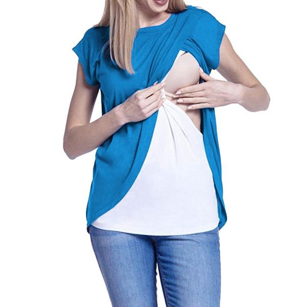 maternity & tees women's pregnancy t shirt nursing wrap cap sleeves double layer shirts breastfeeding 2021, White
maternity & tees women's pregnancy t shirt nursing wrap cap sleeves double layer shirts breastfeeding 2021, White