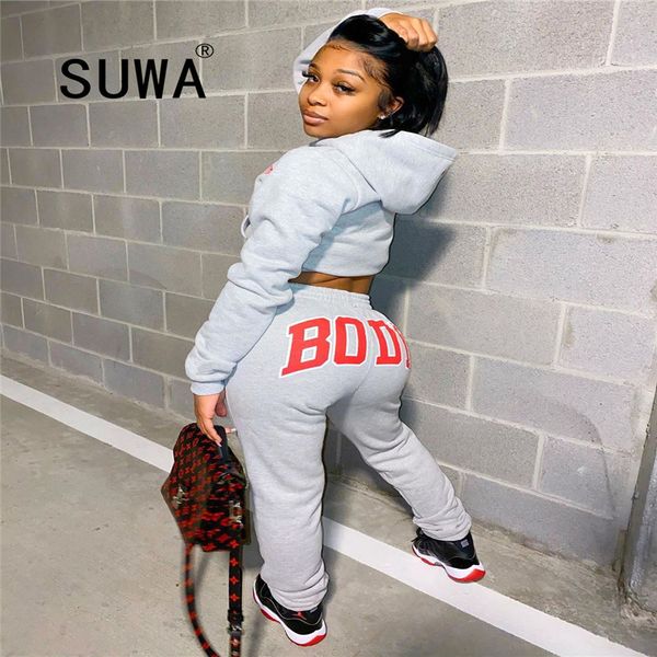 body sporty two piece set hoodies sweatshirt crop letter sweatpants fall winter clothes women casual tracksuits outfits 210525, White
body sporty two piece set hoodies sweatshirt crop letter sweatpants fall winter clothes women casual tracksuits outfits 210525, White