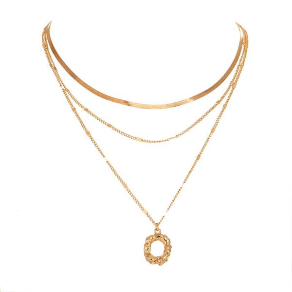 chains euro trend simple letter o pendant necklace women creative flat snake chain and o-chain fashion jewelry gift ., Silver
chains euro trend simple letter o pendant necklace women creative flat snake chain and o-chain fashion jewelry gift ., Silver