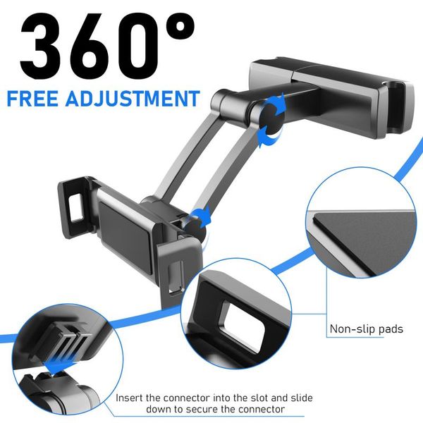 cell phone mounts & holders car holder rear seat mobile tablet universal bracket support telephone accessories stand