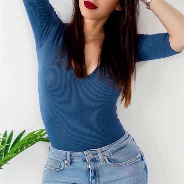 elegant women elastic slim bodysuits fashion ladies knitted romper streetwear female chic solid blue 210430, Black;white
elegant women elastic slim bodysuits fashion ladies knitted romper streetwear female chic solid blue 210430, Black;white