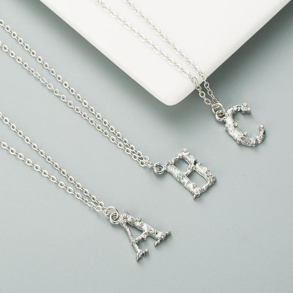creative silver-plated abc alphabet pendant necklace for women metallic zircon simple fashion girlfriend gift necklaces
creative silver-plated abc alphabet pendant necklace for women metallic zircon simple fashion girlfriend gift necklaces