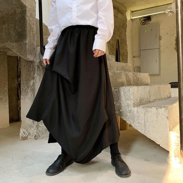 men's pants spring and autumn casual pleated culottes flared hair stylist black yamamoto wave
men's pants spring and autumn casual pleated culottes flared hair stylist black yamamoto wave