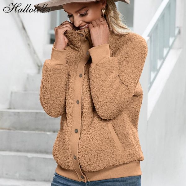 women's jackets fashion lamb wool autumn winter coat women jacket fleece shaggy warm cropped basic outerwear single breasted outwear, Black;brown
women's jackets fashion lamb wool autumn winter coat women jacket fleece shaggy warm cropped basic outerwear single breasted outwear, Black;brown