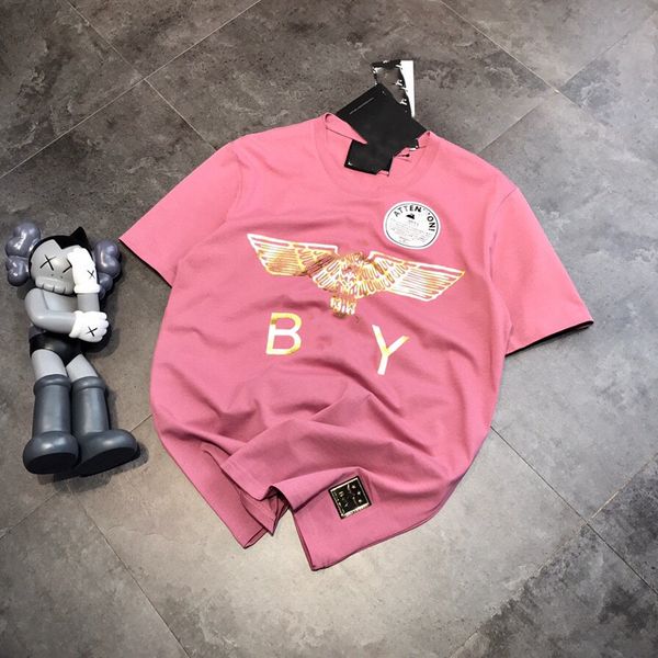 luxury design boy konjac purple short women's gilded eagle print summer loose tide half sleeve t-shirt, White
luxury design boy konjac purple short women's gilded eagle print summer loose tide half sleeve t-shirt, White