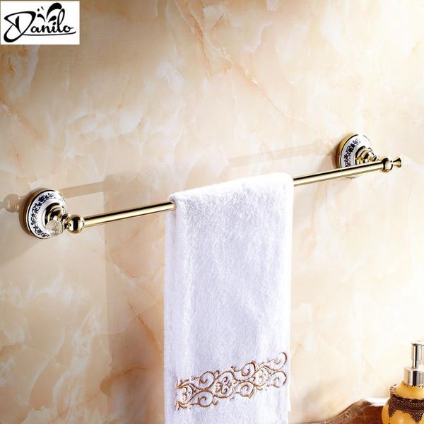 towel racks rack single hanging pendant gold-plated european antique bath room bathroom bar 22.44"
towel racks rack single hanging pendant gold-plated european antique bath room bathroom bar 22.44"