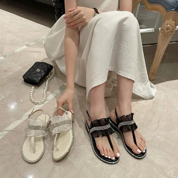 sandals chic rhinestones air mesh ruffles women slippers summer shoes woman buckle belt sandales crystal clip toe sandalias 2021, Black
sandals chic rhinestones air mesh ruffles women slippers summer shoes woman buckle belt sandales crystal clip toe sandalias 2021, Black