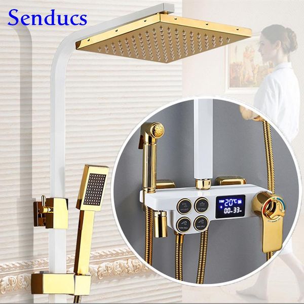 bathroom shower set senducs copper thermostatic system of stainless steel head luxury gold digital sets
bathroom shower set senducs copper thermostatic system of stainless steel head luxury gold digital sets