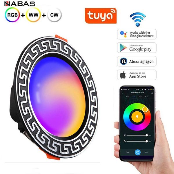 smart home control nabas tuya wifi downlight rgbcw led recessed dimmable ceiling voice cooperates with alexa google
smart home control nabas tuya wifi downlight rgbcw led recessed dimmable ceiling voice cooperates with alexa google