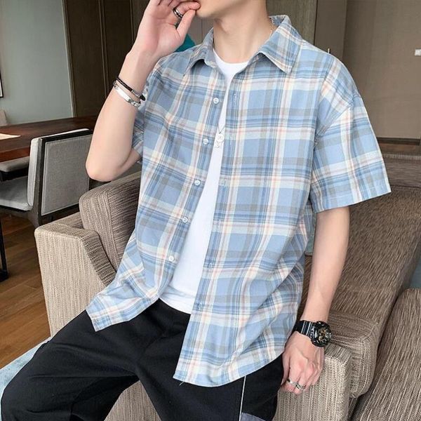 summer plaid shirt man korean edition tide handsome hong kong wind loose short sleeve five minutes sleeved leisure coat men's casual sh, White;black
summer plaid shirt man korean edition tide handsome hong kong wind loose short sleeve five minutes sleeved leisure coat men's casual sh, White;black