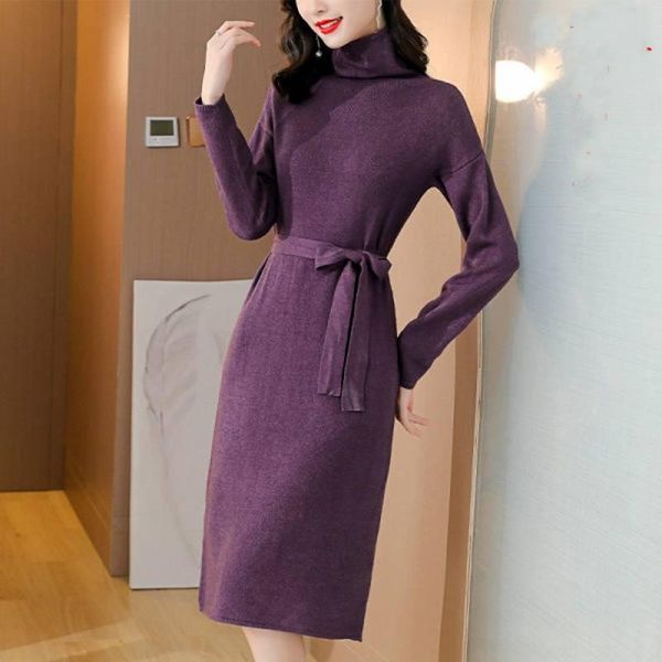 casual dresses 2021 autumn winter sweater dress women high neck long elegant female loose knit, Black;gray
casual dresses 2021 autumn winter sweater dress women high neck long elegant female loose knit, Black;gray