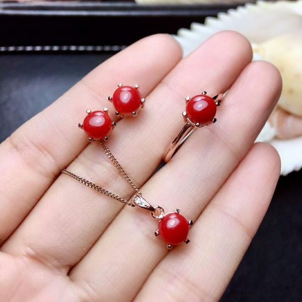 bracelet, earrings & necklace meibapj natural red coral gemstone jewelry set real 925 silver ring 3 pieces suits wedding for women, Black
bracelet, earrings & necklace meibapj natural red coral gemstone jewelry set real 925 silver ring 3 pieces suits wedding for women, Black